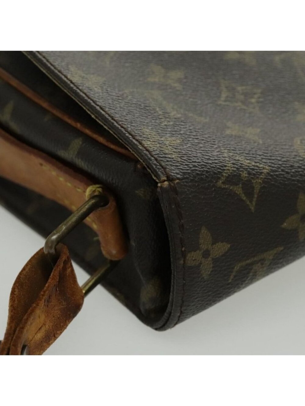 Authentic LOUIS VUITTON Monogram Cartouchiere MM Shoulder Bag M51253 LV - Picture 15 of 16